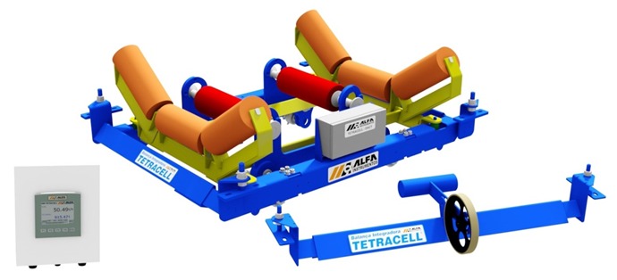 Controle total da pesagem de materiais