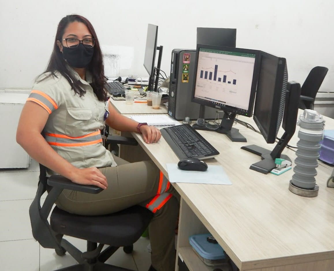 Gabriela Cerqueira Lima de Jesus, 24 anos, Assistente de programação na Equinox Gold