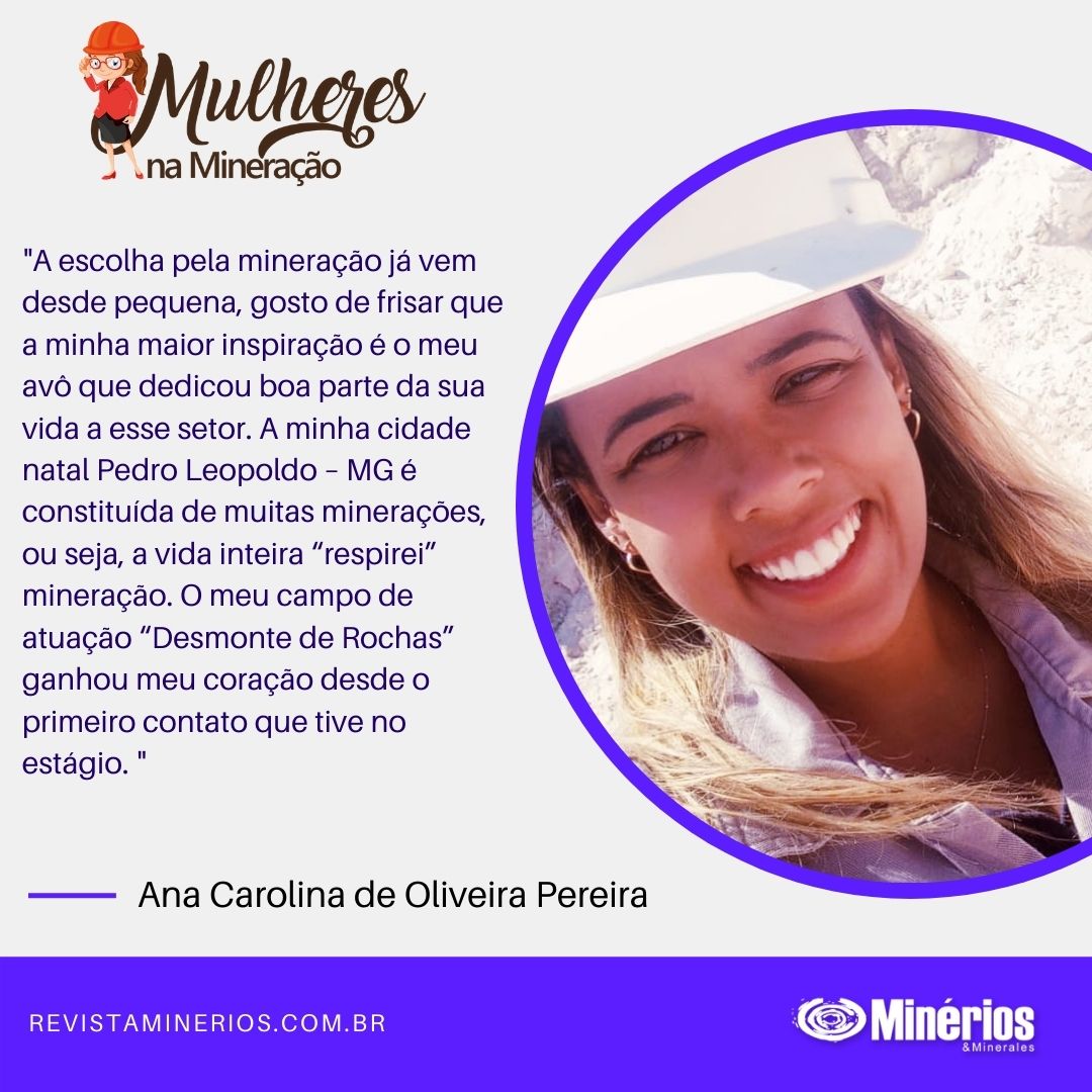 Ana Carolina Oliveira é Engenheira de Minas