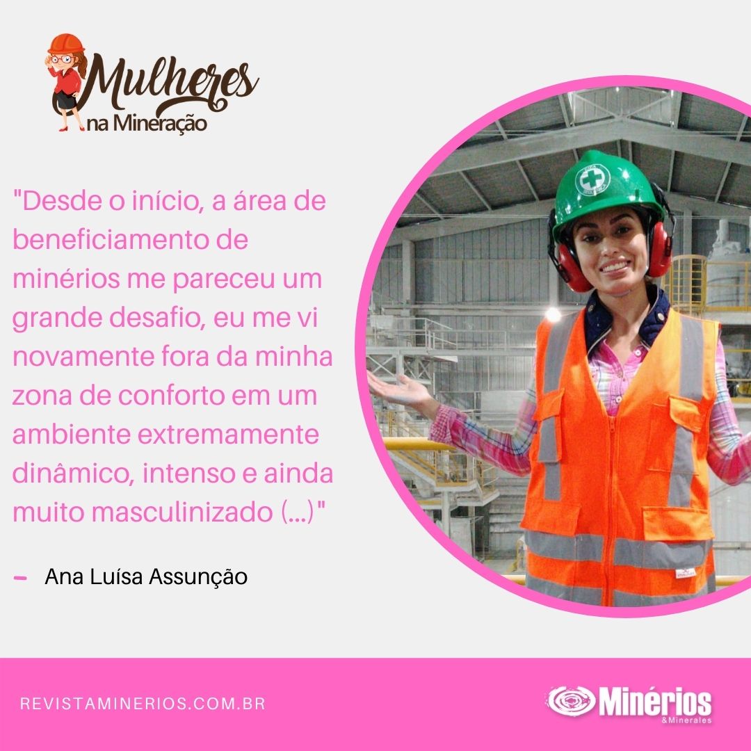 Ana Luísa Assunção – 25 anos, Trainee em engenharia na planta da Imerys em Mogi das Cruzes