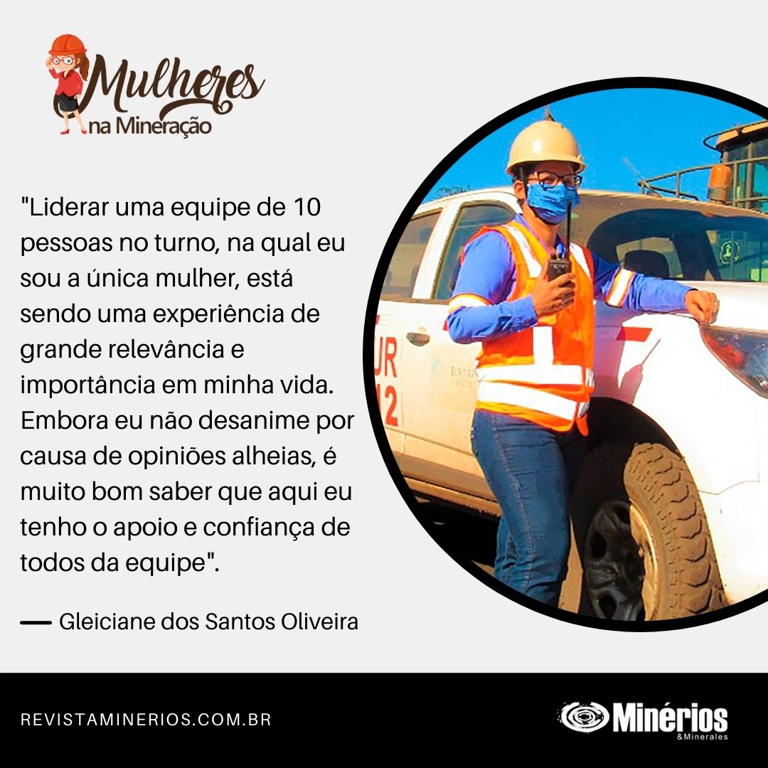 Gleiciane dos Santos Oliveira, Líder de Operação da Buritirama Mineração