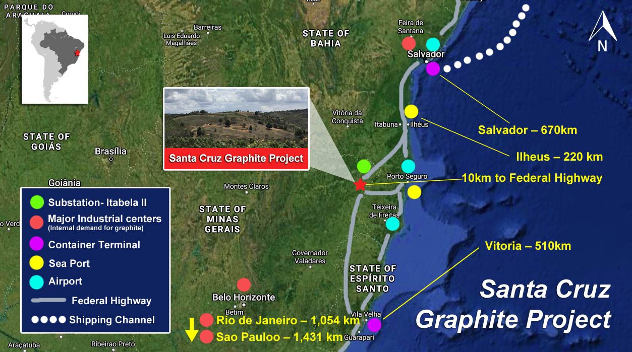 South Star inicia exploração de grafite na Bahia